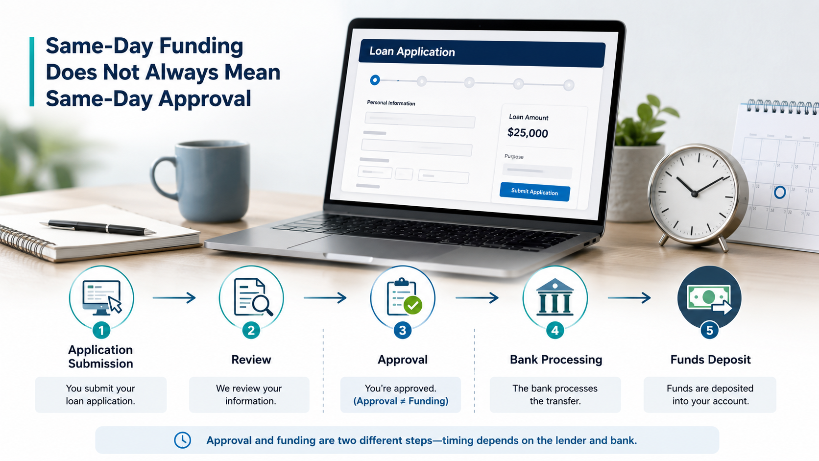 Emergency loan funding timeline and approval process