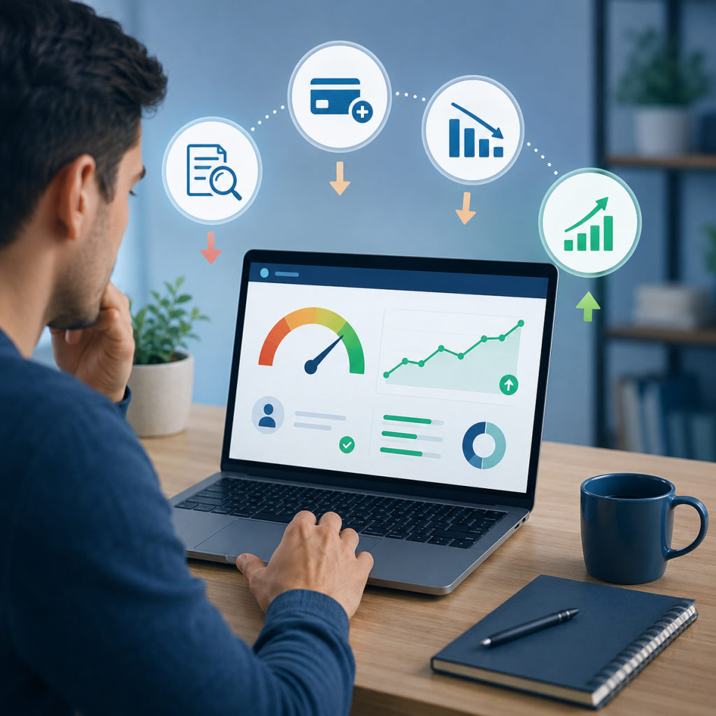 On-time payments and a repayment plan supporting long-term credit health